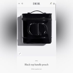 Dior Black Top Handle Pouch 2026 new collection